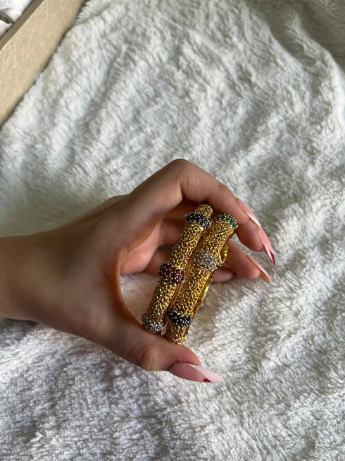 Zarina Openable Gem Bangles